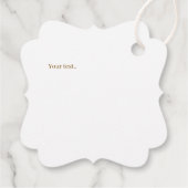 Zoete groene achtergrond met modern hart bedankjes labels (Achterkant)