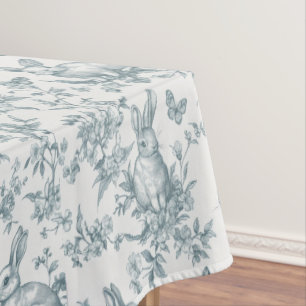 Zoete Groene Bunny Konijnen Franse Toile Tafelkleed