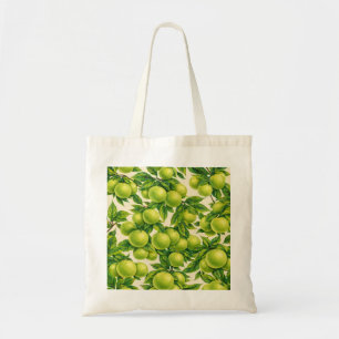 Zoete Groene Citrus Fruit Patroon Tote Bag
