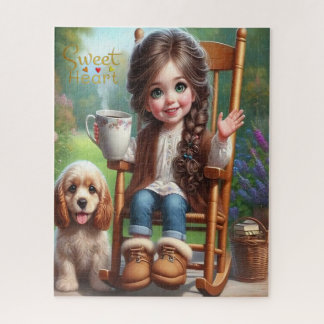 Zoete hart puzzel legpuzzel