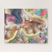 Zoete hart puzzel legpuzzel (Horizontaal)