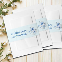 Zoete Hart Teddybeer Blauwe Baby Shower