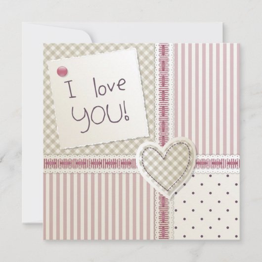 Zoete Hart Uitnodiging (Voorkant)