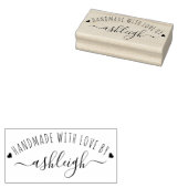 Zoete harten en Script-handleiding met liefdesnaam Rubberstempel (Gestempeld)