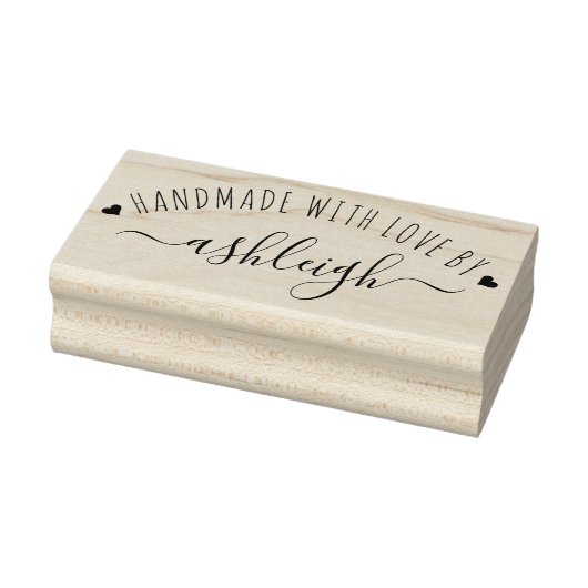 Zoete harten en Script-handleiding met liefdesnaam Rubberstempel (Stempel)