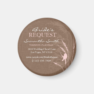 Zoete herfst bruid Business Magnet 2 Magneet