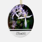 Zoete Herfst Clematis Aandenken Ornament (Rechts)