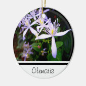 Zoete Herfst Clematis Aandenken Ornament (Links)