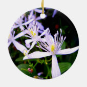 Zoete Herfst Clematis Aandenken Ornament (Achterkant)