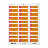 Zoete Hibiscus Bruiloft Retouradres Label (Full Sheet)