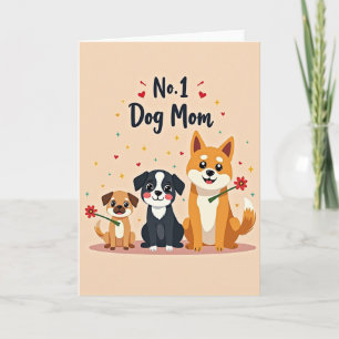 Zoete Hond Moeder Hartjes Kaart
