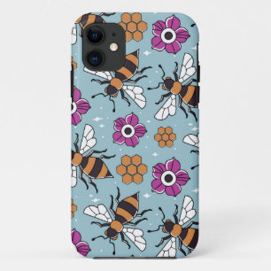 Zoete Honingbijen Patroon iPhone 11 Hoesje