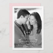 Zoete Initialen EDITABLE COLOR Fotouitnodiging Feestdagenkaart (Voorkant / Achterkant)