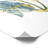 zoete iris (Iris pallida) van Redouté Poster (Hoek)