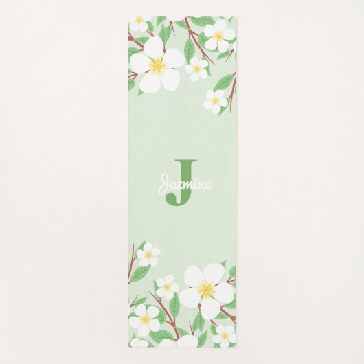 Zoete Jazmines Floral Monogram Yogamat (Voorkant)