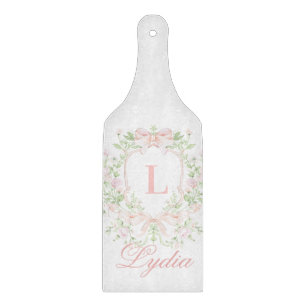 Zoete kam met roze linten Monogram Snijplank