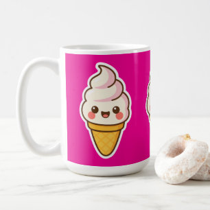Zoete Kawaii ijs Koffiemok