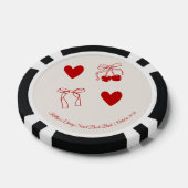 Zoete Kers Bruidsfeest Favor Poker Chip (Enkel)
