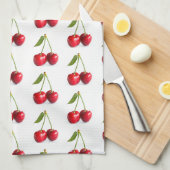 Zoete kers theedoek (Quarter Fold)