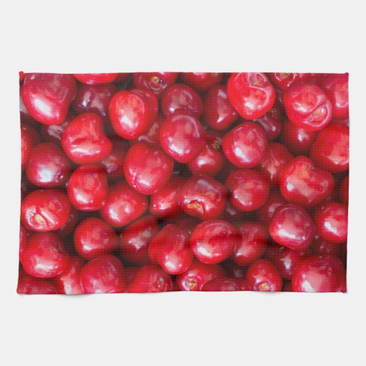 Zoete kers theedoek (Horizontaal)