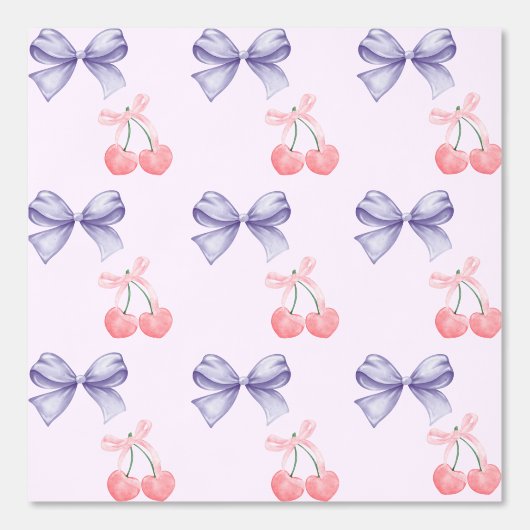 Zoete Kersen & Bogen Nursery Behang (Voorkant)