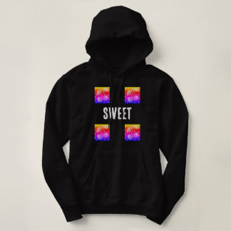 Zoete Kersen Gradiënt Zwarte Hoodie