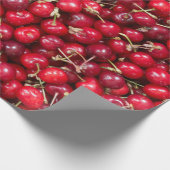 Zoete kersen patroon cadeaupapier (Hoek)