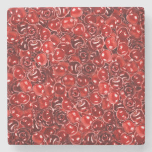 Zoete kersen stenen onderzetter