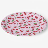 Zoete kersen, vers papieren bordje (Gekanteld)