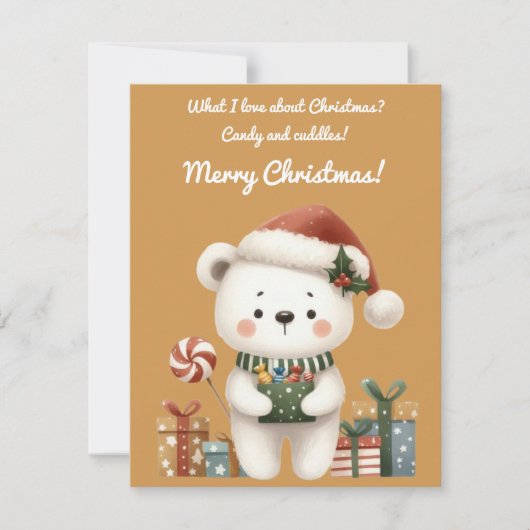 Zoete Kerst Kaart (Voorkant)