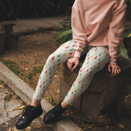 Zoete kerstbomen Kerst pyjama broek Leggings