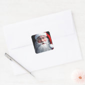 Zoete Kerstman Kerstmis Vierkante Sticker (Envelop)