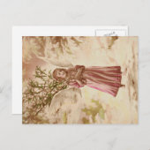 Zoete Kerstmis van de engel Feestdagenkaart (Voorkant / Achterkant)