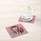 zoete kitkat vierkante kartonnen onderzetter (Insitu)