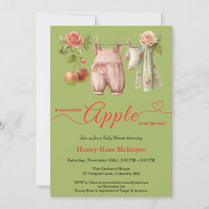 Zoete Kleine Appel Baby Shower Herfst Rustieke B Kaart