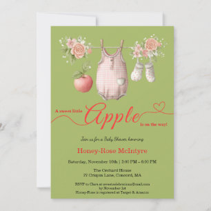 Zoete Kleine Appel Baby Shower Herfst Rustieke B Kaart