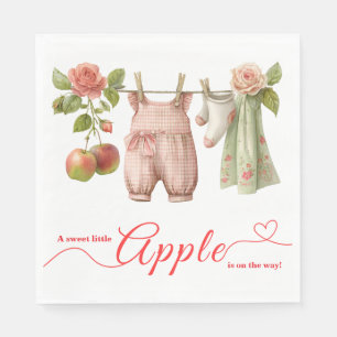 Zoete Kleine Appel Baby Shower Herfst Rustieke B Servet