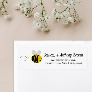 Zoete Kleine Bij Retouradres Labels