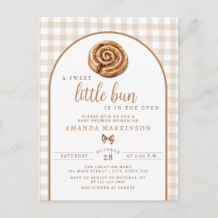 Zoete Kleine Broodje in de Oven Neutrale Baby Show Briefkaart