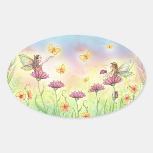 Zoete Kleine Fee Zusters Stickers