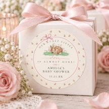 Zoete Kleine Herten Roosknop Baby Shower