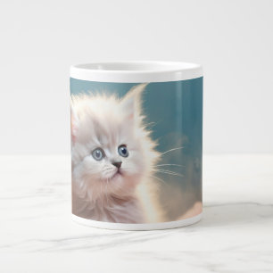 Zoete kleine kat. Extra grote koffiemok