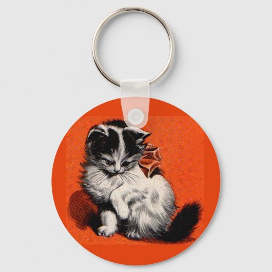 zoete kleine kitten sleutelhanger (Voorkant)