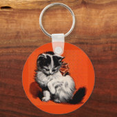 zoete kleine kitten sleutelhanger (Voorkant)