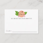 Zoete kleine perzik advieskaart (Voorkant)