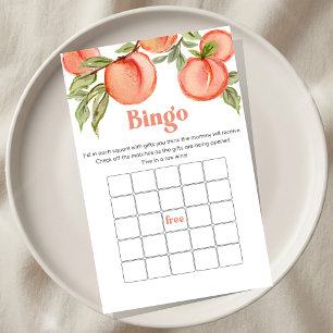 Zoete Kleine Perzik Baby Shower Bingo Spel