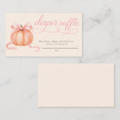 Zoete kleine pompoen roze boog is op de weg informatiekaartje (Voorkant / Achterkant)