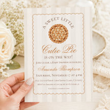 Zoete Kleine Taartje Neutrale Herfst Baby Shower
