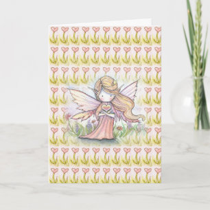 Zoete Kleine Valentijnsfee Kaart
