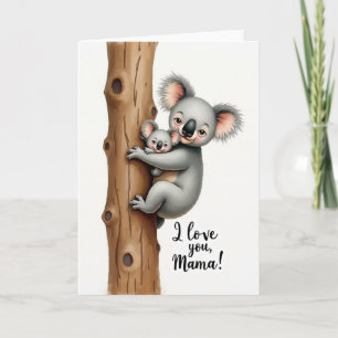 Zoete Koala Moederdag kaart